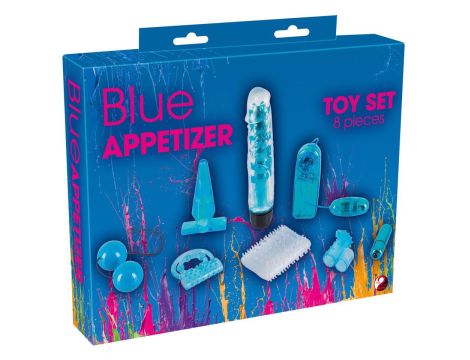 Blue Appetizer 8-piece set