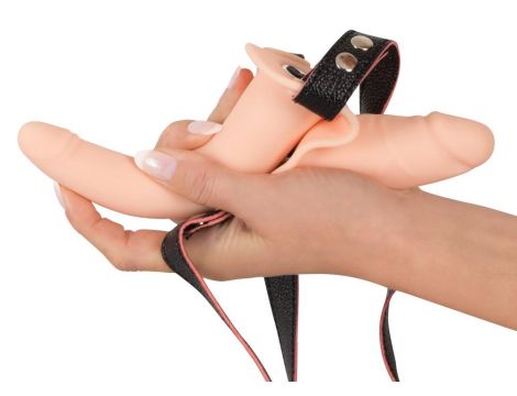 Vibrating Double Strap-On - 6