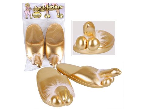 Penis Slippers Gold