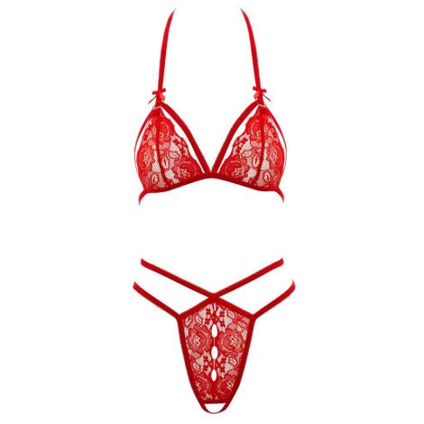 Lace Set red L - 9