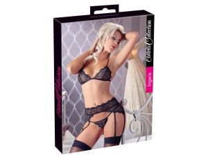 Lace Suspender Set M