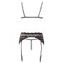 Lace Suspender Set M - 8