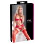 Shelf Bra Set red 80B/M - 2