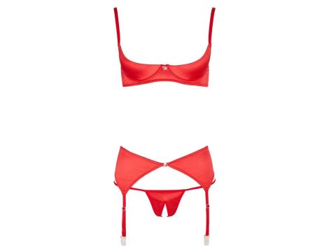 Shelf Bra Set red 85B/L - 4