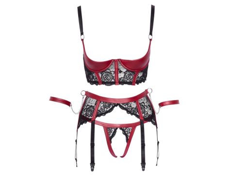 Shelf Bra Set black/red XL - 7