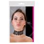 Embroidered Choker+Rhinestones - 2