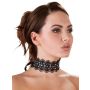 Embroidered Choker+Rhinestones - 3