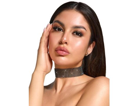 Rhinestone Choker - 2