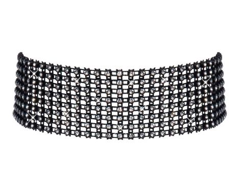 Rhinestone Choker - 4