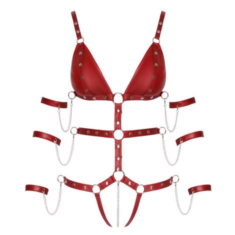 Bad Kitty Strap Body red XL - 7