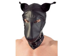 Imitation leather dog mask