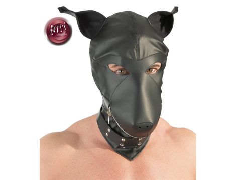 Imitation leather dog mask - 3