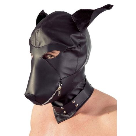 Imitation leather dog mask - 2