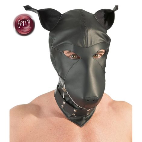 Imitation leather dog mask - 3