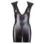 Wet Look Dress with Zip M - 5