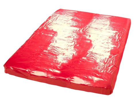 Vinyl Bed Sheet red 200x230cm - 3