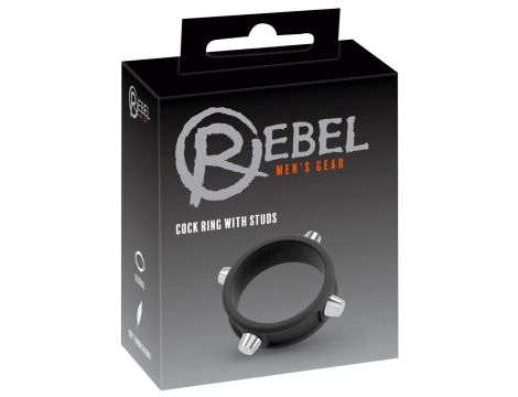 Rebel Cock Ring with Studs