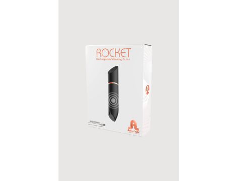 Rocket Black Rechargeable Bullet - 6