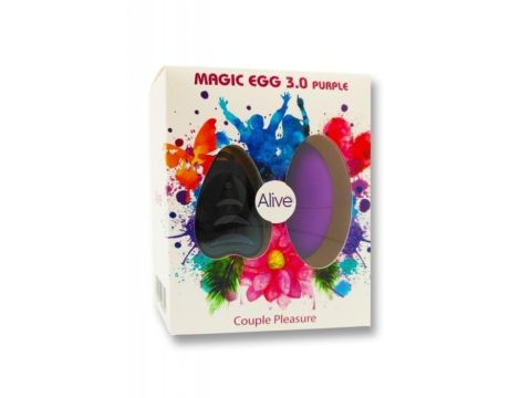 Jajko/wibr-Wibrator Egg 3.0 PURPLE Remote control - 2