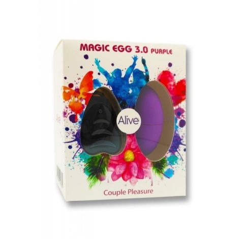 Jajko/wibr-Wibrator Egg 3.0 PURPLE Remote control - 2