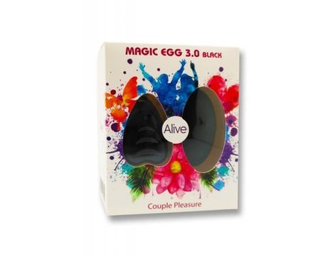 Wibrator-Egg Remote control Black AAA 3,0 - 2