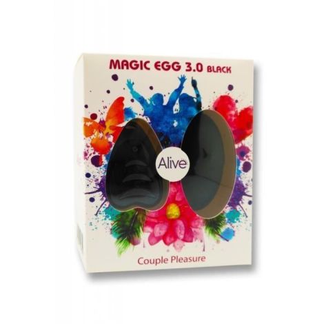 Wibrator-Egg Remote control Black AAA 3,0 - 2