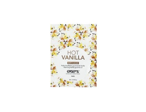 HOT VANILLA SACHET Warming gourmet massage  oil (3 ml x 10 szt.)