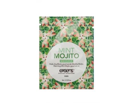 MINT MOJITO SACHET Warming gourmet massage  oil (3 ml x 10 szt.)