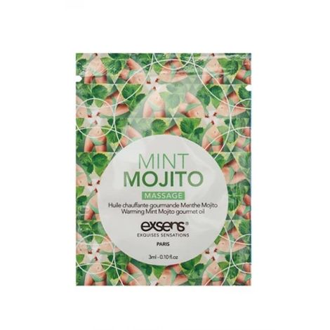 MINT MOJITO SACHET Warming gourmet massage  oil (3 ml x 10 szt.)