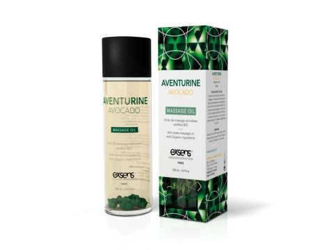 AVENTURINE AVOCADO Organic Massage Oil with stones 100 ml