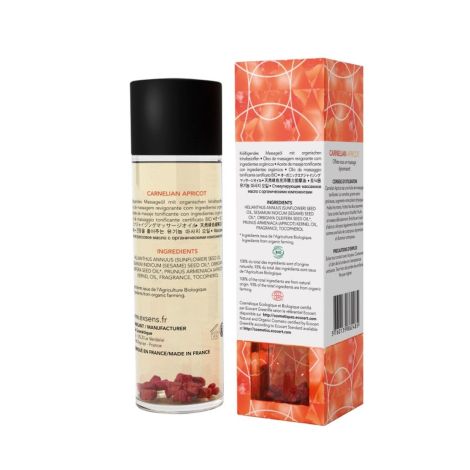 CARNELIAN APRICOT Organic Massage Oil with stones 100 ml - 2