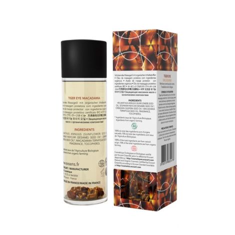 TIGER EYE MACADAMIA Organic Massage Oil with stones 100 ml - 2