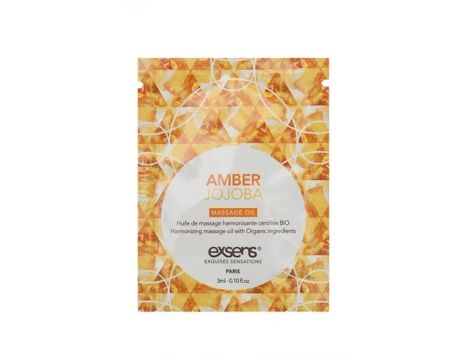 AMBER JOJOBA Organic Massage Oil with stones (3 ml x 10 szt.)