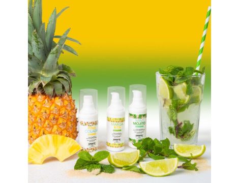 LET'S CELEBRATE! Warming gourmet massage  oils (Mint Mojito, Margarita, Pina Colada) 3 x 30ml - 3