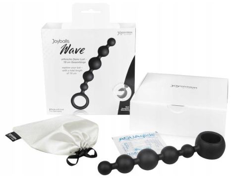 Plug/kulki-Joyballs anal Wave, long, black - 3