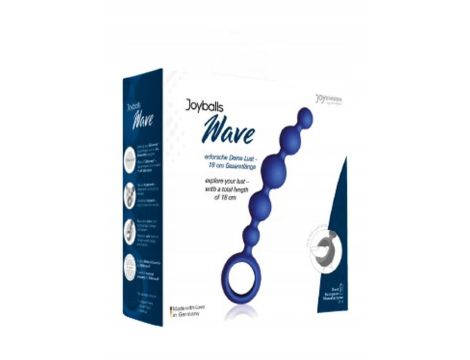 Plug/kulki-Joyballs anal Wave, short, blue - 2