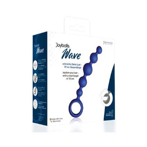 Plug/kulki-Joyballs anal Wave, short, blue