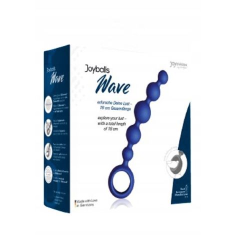 Plug/kulki-Joyballs anal Wave, short, blue - 2