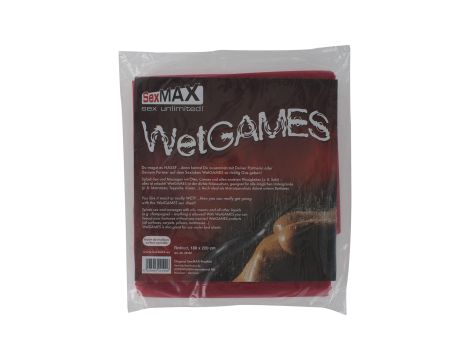 BDSM-SexMAX WetGAMES Sex sheet, 180 x 220 cm, red