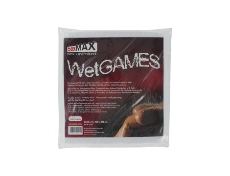 BDSM-SexMAX WetGAMES Sex sheet, 180 x 220 cm, white