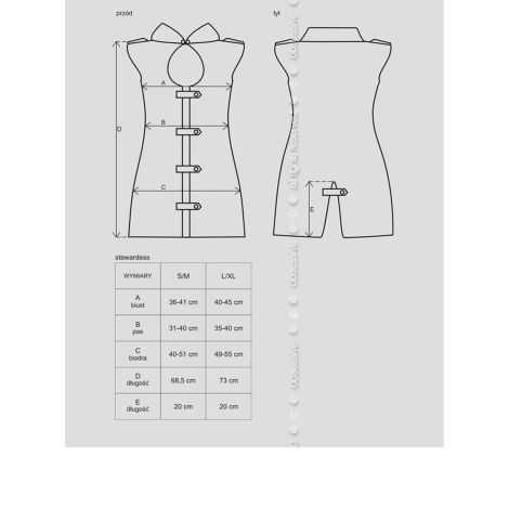 Bielizna-Stewardess kostium  S/M - 5