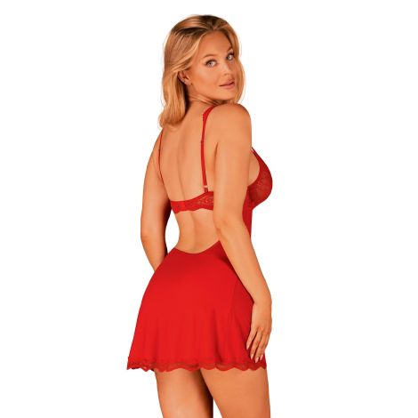 Bielizna-Luvae babydoll i stringi czerwona L/XL - 2