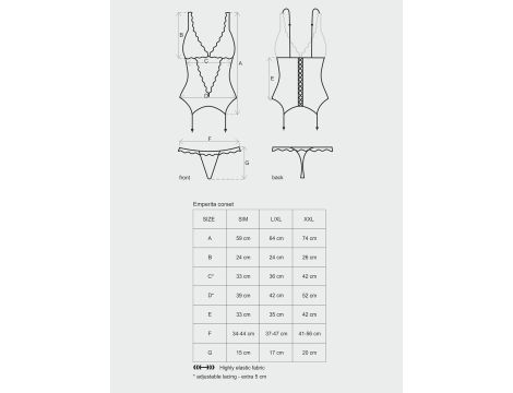 Bielizna-Emperita gorset i stringi  S/M - 5