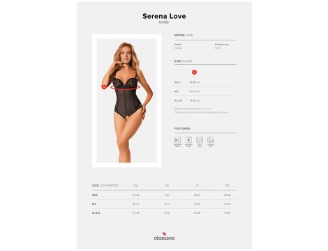 Bielizna-Serena Love body otwarte   XS/S - 7