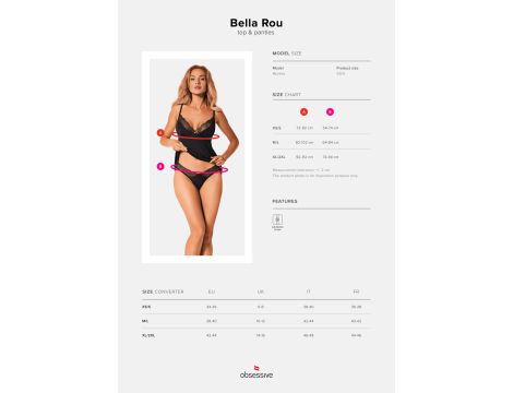 Bielizna-Bella Rou top i figi   XS/S - 7