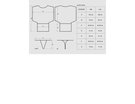 Bielizna-Punker sukienka i stringi  S/M - 3