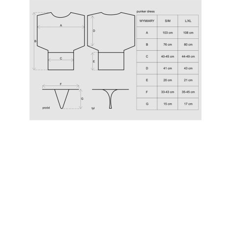 Bielizna-Punker sukienka i stringi  S/M - 3