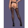 Bielizna-Garter stockings S314 czarny  S/M/L - 4