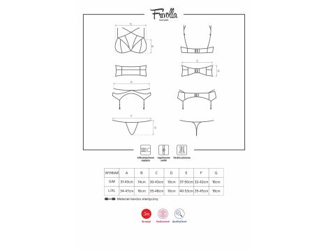 Bielizna-Frivolla komplet 4-częściowy  S/M - 7