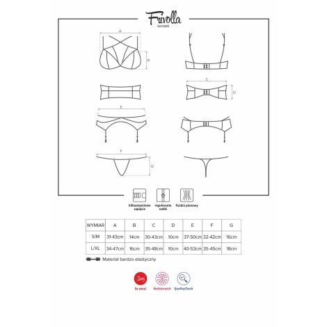 Bielizna-Frivolla komplet 4-częściowy  S/M - 7